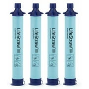 Lot de 4 filtres à eau personnels Lifestraw