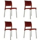 thumbnail image 1 of Set de 4 Sillas de Comedor Mundo In Alesia Color Rojo, 1 of 5