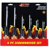 KR Tools Six-Piece Flame Screwdriver Set