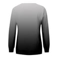 thumbnail image 4 of ManxiVoo Womens Hoodless Pocket Sweatshirt Casual Soft Thermal Pullover Top for Everyday Wear L Size Black, 4 of 5