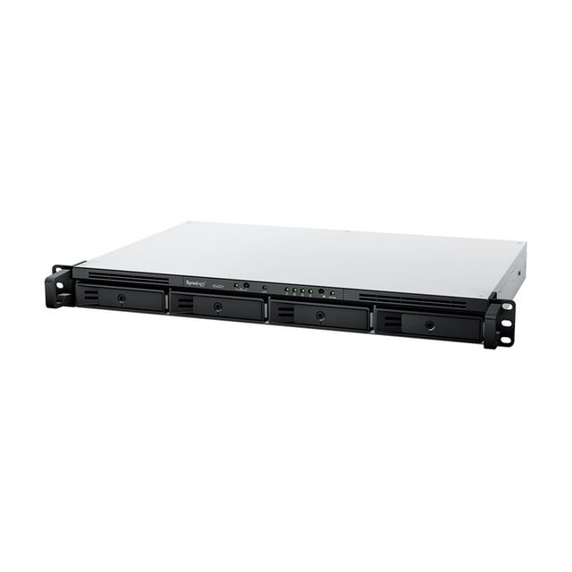 Synology RackStation RS422+ - Serveur NAS - 4 Baies - Montable en Rack - SATA 6Gb/s - RAID RAID 0, 1, 5, 6, 10, JBOD - RAM 2 Go - Ethernet Gigabit - Prise en Charge Icsi - 1U
