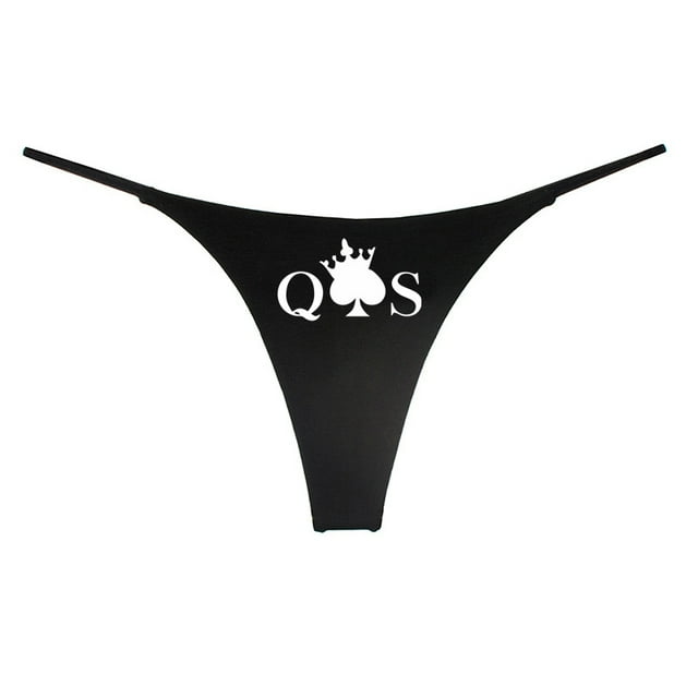 QOS String Aguichant en Coton pour Femmes, sous-Vêtements Mignons pour Fille, Lingerie Confortable pour Femmes