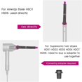 thumbnail image 2 of 1 Pair 20mm Long Hair Curling Barrels Curler for Airwrap Styler, with 2 Adapter Fixed for Dyso, 2 of 5