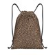 thumbnail image 1 of Fotbe Brown Leopard Bolsa Mochila con Cordón Estampada, Bolsa de Gimnasio Deportiva, Bolsa Cinch, Bolsa con Cordón para Hombres y Mujeres-Medium, 1 of 6