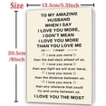thumbnail image 4 of Tarjeta de San Valentín Bestmelo «I Love You More» para marido, 4 of 6