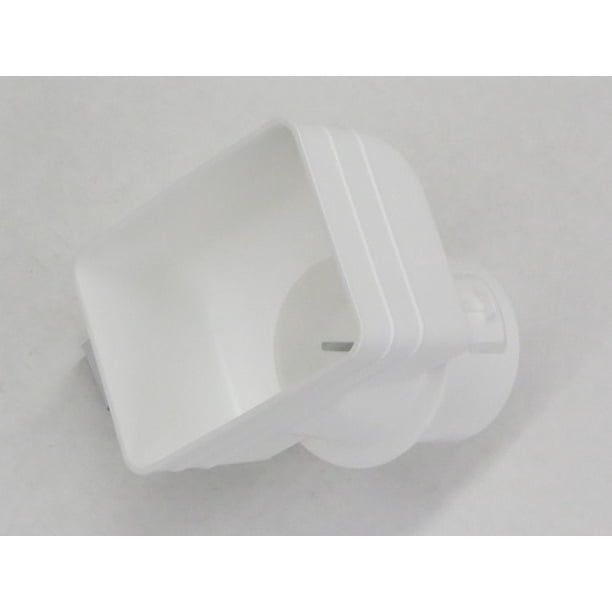 Plastic Universal Downspout to Drain Tile Adapter (3X4X3 CASE(3), WHITE