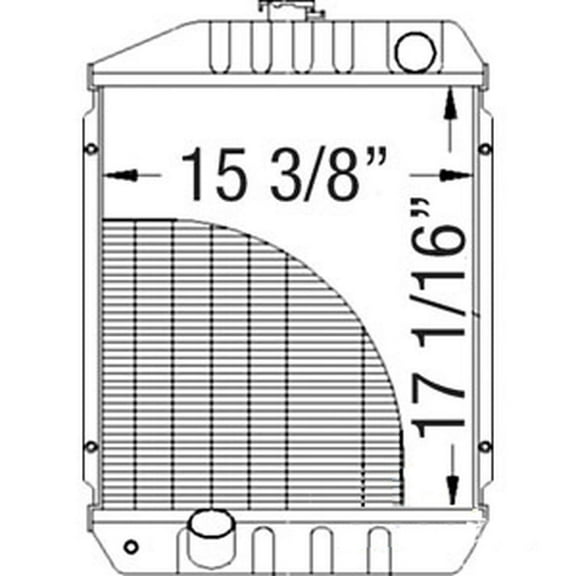 RAParts WN-CH19296 Radiator Fits John Deere 950