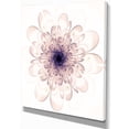 thumbnail image 2 of Fleur Fractale Lumineuse Parfaite en Violet - Impression sur Toile Florale, 2 of 3