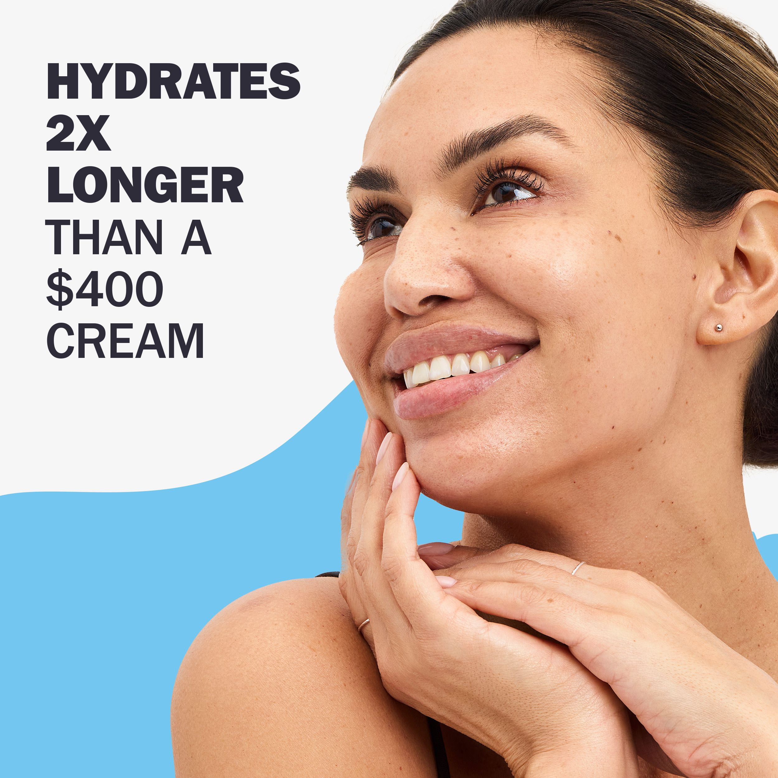 Gel hydratant de nuit pour le visage Olay Regenerist acide hyaluronique + peptide 24, non parfumé, format d’essai 15 mL