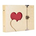 thumbnail image 1 of Coofit Photo Scrapbook Creative Decorative Heart Shaped Photo Album DIY Scrapbook, 1 of 9