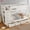 Ivory, variant on Bellemave Twin Over Twin Bunk Bed with 4 Storage Drawers and Wardrobe, Solid Wood Kids Bunk Beds Frame with Shelf, No Box Spring Needed (Ivory)