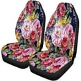 thumbnail image 2 of FMSHPON Set of 2 Car Seat Covers Pink Beauty Watercolor Flower Pattern Colorful Floral French Tropical Universal Auto Front Seats Protector Fits for Car,SUV Sedan,Truck, 2 of 5