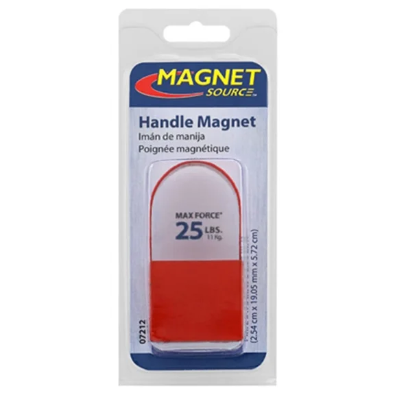 Magnet Source 1 In. L X .75 In. W Red Ceramic Handle Magnet 25 Lb. Pull 1 Pc