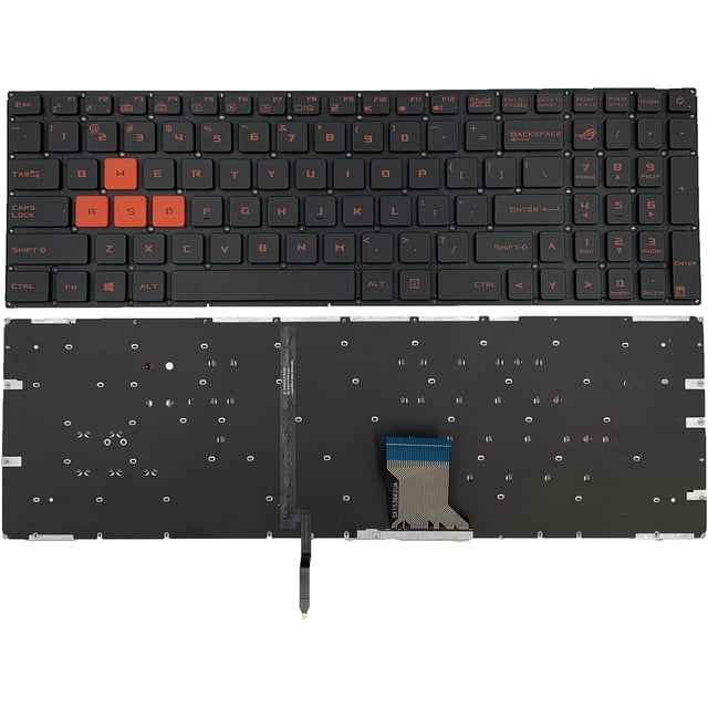 Remplacement d'Ordinateur Portable Disposition US Clavier Rétroéclairé Rouge pour ASUS Rog Strix GL502 GL702VM GL702V GL702VY GL502VT GL502 GL702