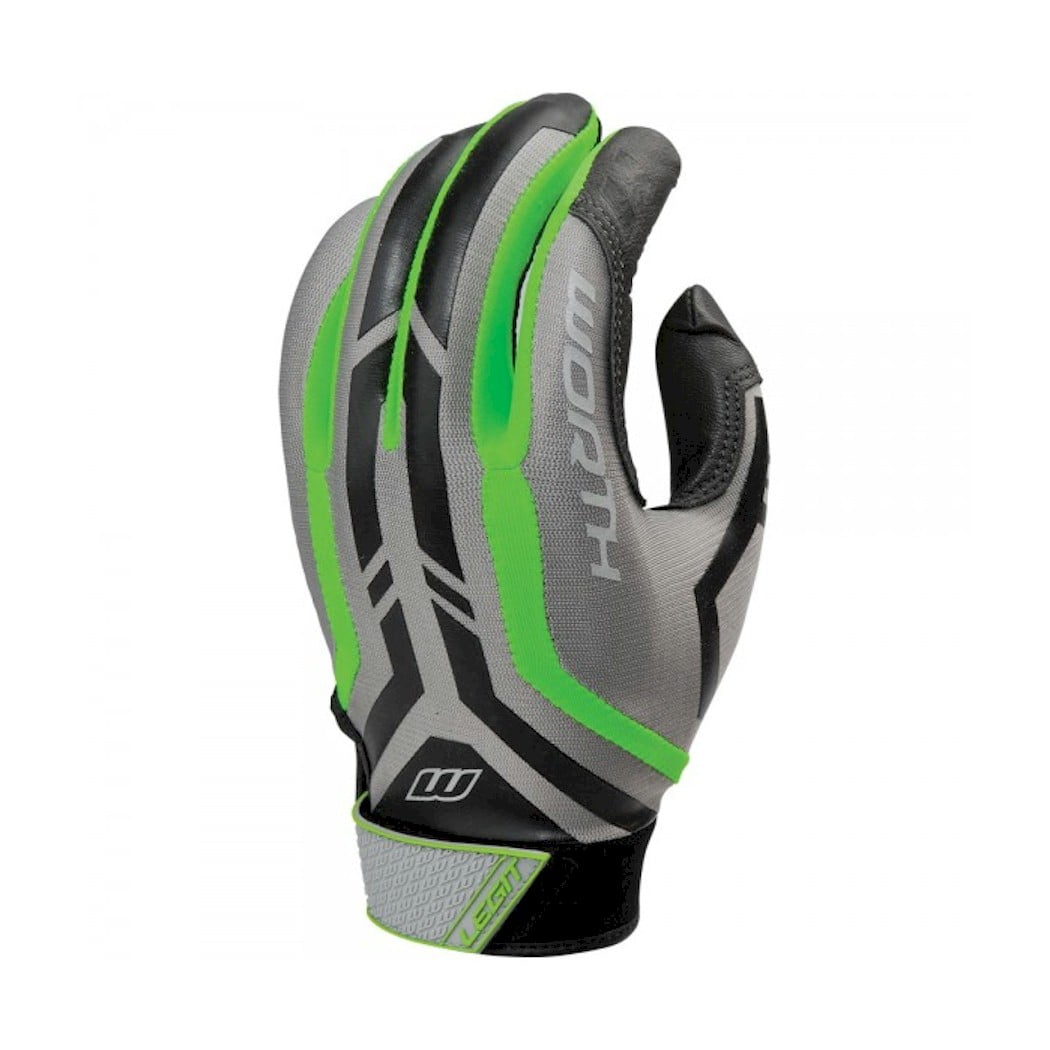 new Worth Team Batting Gloves GREEN MEDIUM