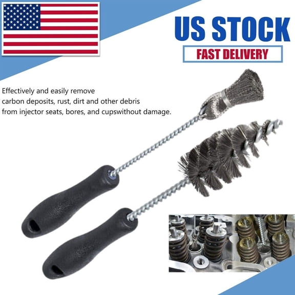 Injector Sleeve Cup Seat Bore Cleaning Brush Kit For 1994~2018 Ford Powerstroke