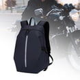 thumbnail image 1 of Mochila para casco de motocicleta, mochila de ciclismo con tiras reflectantes, mochila impermeable multiusos para actividades al aire libre para adultos Negro, 1 of 8