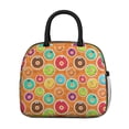 thumbnail image 2 of Lunch Bag Lunch Box for Women Reusable Insulated Lunch Bags,Water-Resistant Funny Donut Decorative Face Cooler Lunch Tote Bag, Large Capacity for Work Travel Picnic, 2 of 6