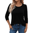 thumbnail image 2 of SOMER Long Sleeve Shirts for Women Fall Clothes womens tops Blouses for Women Dressy Casual Tunic Loose Fit Trendy Black, 2 of 7