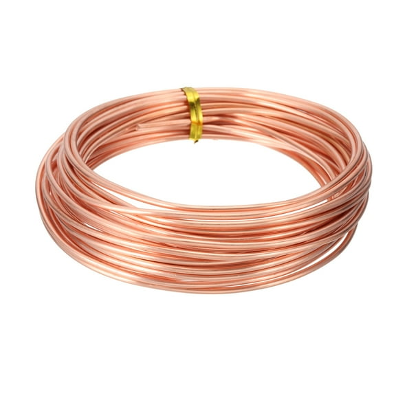 99.9% Pure Copper Wire for Jewelry Making, 12 Gauge (2mm) Copper Craft Wire 24.6 Feet