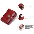 thumbnail image 5 of KALUNMA Small Womens Wallet Leather RFID Blocking with Multiple Card Slots and Zipper Coin Pocket, 5 of 9