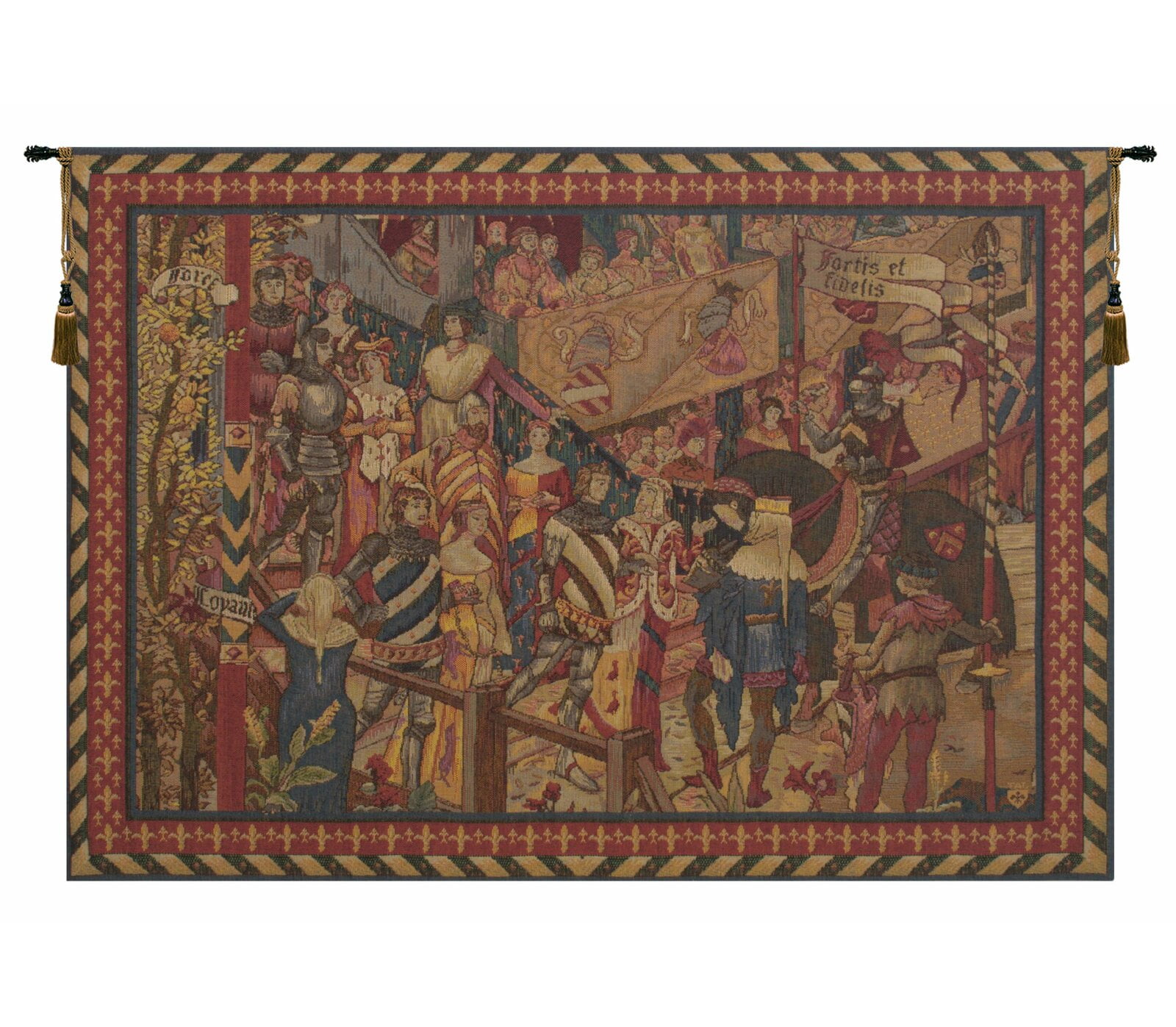 Le Tournai I European Tapestry, Art decors offer a natural texture that