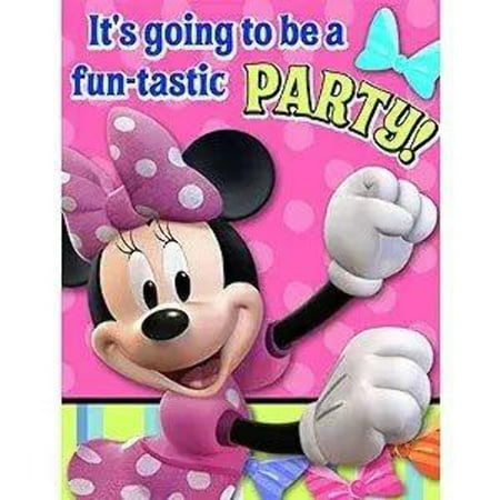 Minnie Mouse Party Invitations - Minnie Invitations - 8 Count