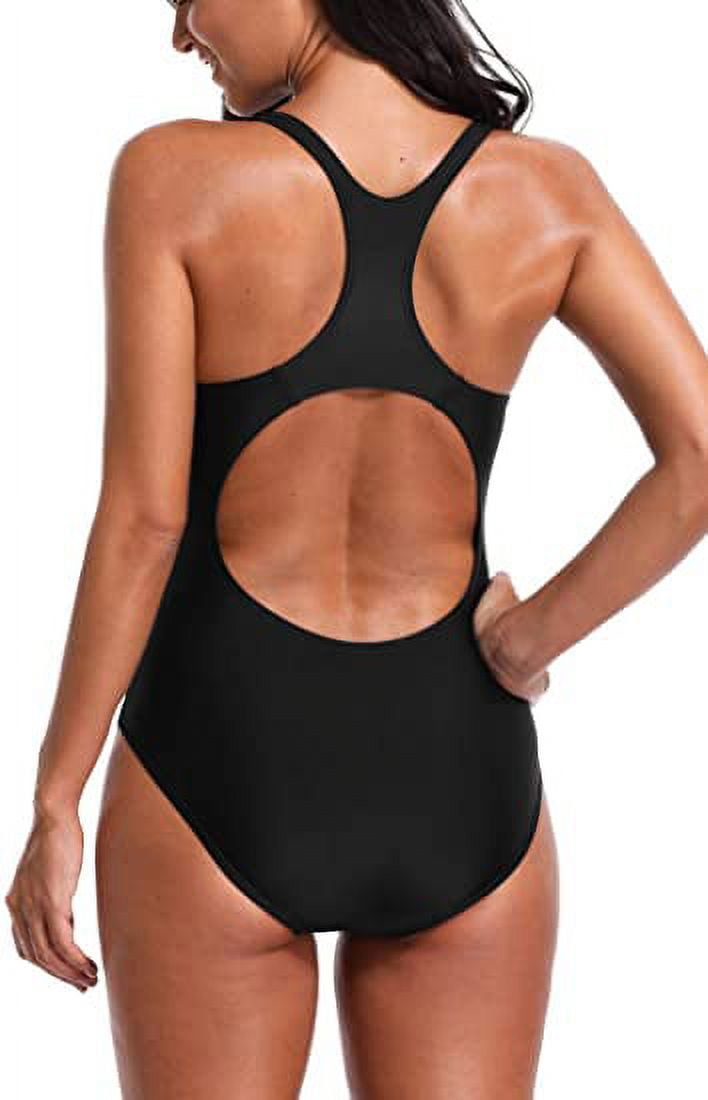 Buy belamo Women's Sport One Piece Swimsuit Racerback Athletic Pro Swimwear  Online at desertcartSeychelles