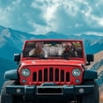 thumbnail image 3 of XYZCANDO Funny Rooster Windshield Sun Shade for Wrangler TJ JK JL1997-2024 Foldable Windshield Sunshade Sun Visor Blocks UV Rays Keep Your Vehicle Cool 51.57 in *16.14 in, 3 of 7
