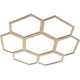 thumbnail image 2 of 32"OD x 11 1/4"ID x 3/8"T Florin Wood Fretwork Pierced Ceiling Medallion, Alder, 2 of 3