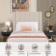 thumbnail image 5 of Sesslife Twin Size Bed Frame with Classic Headboard, Upholstered Platform Bed Frame, No Box Spring Needed, Easy Assembly, Beige, 5 of 10