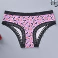 thumbnail image 4 of Fewfanhot Cute Ladies Panties with Pattern, Christmas Underwear for Women with Lace Trim Funny Printed Underpants, 4 of 7