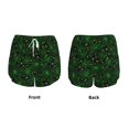 thumbnail image 4 of Disketp Green Bright Web with Spiders Print Women's Shorts Workout Shorts for Athletic Gym Running Shorts with Phone Pockets Large, 4 of 8