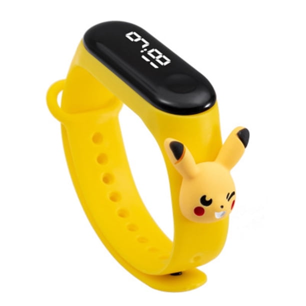 Reloj de niño niños reloj niño niños reloj niña lindo de dibujos animados deportes impermeable banda de silicona LED Digital reloj de pulsera huiteni