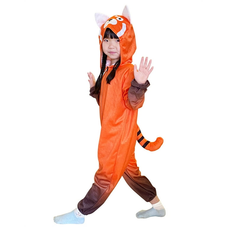 Red Panda Cosplay Costume Jumpsuit for Kids Halloween Walmart