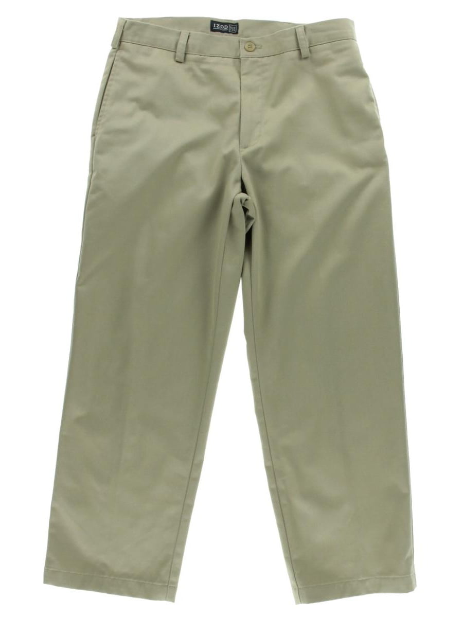 Izod Mens Twill Classic Fit Khaki Pants - Walmart.com