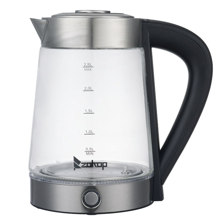 220V 2000ML Glass Electric Kettle Water Fast Boiling Pot Multi