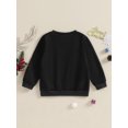 thumbnail image 4 of Bagilaanoe Little Girl Boy Christmas Sweatshirt Toddler Long Sleeve Santa Claus Elk Pullover 4T 5T 6T 7T Kids Fall Loose Tee Tops, 4 of 9