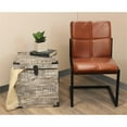 thumbnail image 2 of Golden Mateo Solid Wood Trunk End Table in Gray, 2 of 9
