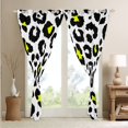 thumbnail image 4 of YST White Leopard Print Blackout Curtains Cheetah Print Curtains, Wild Animal Curtains & Drapes Safari Black Out Curtains, Modern Abstract Art Window Curtains, 4 of 6