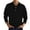 Black, variant on Mens Polo Shirts Fashion Casual Simple Solid Color Button Long Sleeve Top Daily-Wear