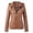 Coffee, variant on 2026 Women's Leather Jacket, Belt Slim Suit, Stand Collar Coat, Motorcycle Style Outerwear