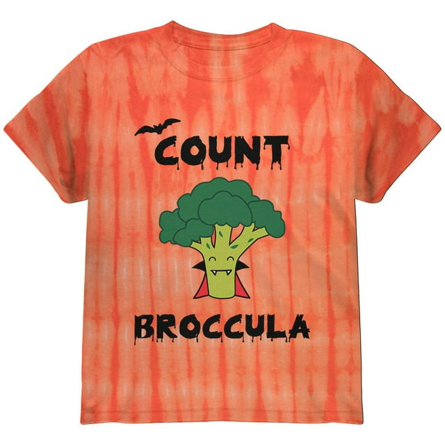 Halloween Vegetable Broccoli Count Broccula Dracula Funny Youth T Shirt