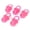 red, variant on LYUMO Pet Dog Chew Toy, Pacifier Shaped Chew Toy, 5 pcs / set Pacifier Shaped Pet Dogs Teether Teething Sounding Interactive Chew Toy