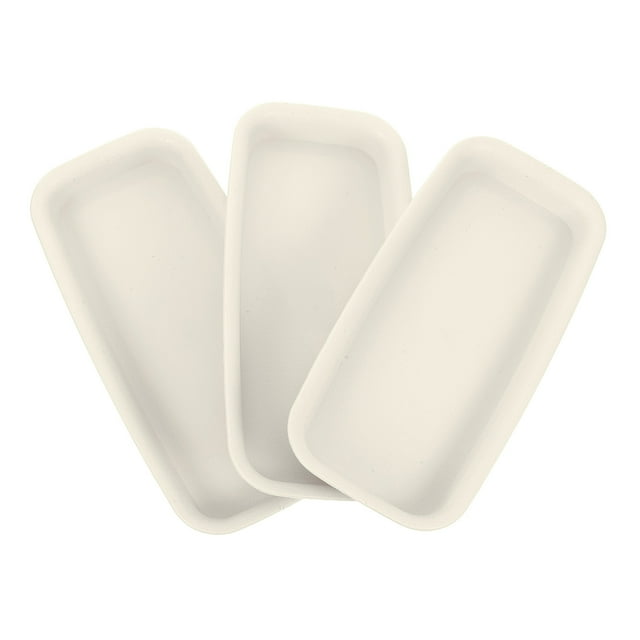 Miangastore 3pcs Plastic Flowerpot Trays Useful Gardening Flowerpot Base Multi-purpose Trays