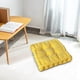 thumbnail image 5 of Almohadón de grano de maíz cuadrado, cojín de asiento de tatami hecho a mano grueso, cojín de silla de pana en amarillo maíz, 5 of 6