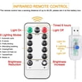 thumbnail image 6 of Morttic 60LED 20Ft Christmas Lights ,Plug in USB Twinkle lights 8 Modes with Timer Waterproof Fairy String Lights with Remote for Bedroom Party Tree Outdoor IndoorWarm White, 6 of 7
