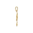 thumbnail image 4 of 14K Gold Polished Double Butterfly Moveable Dangle Pendant, 4 of 4