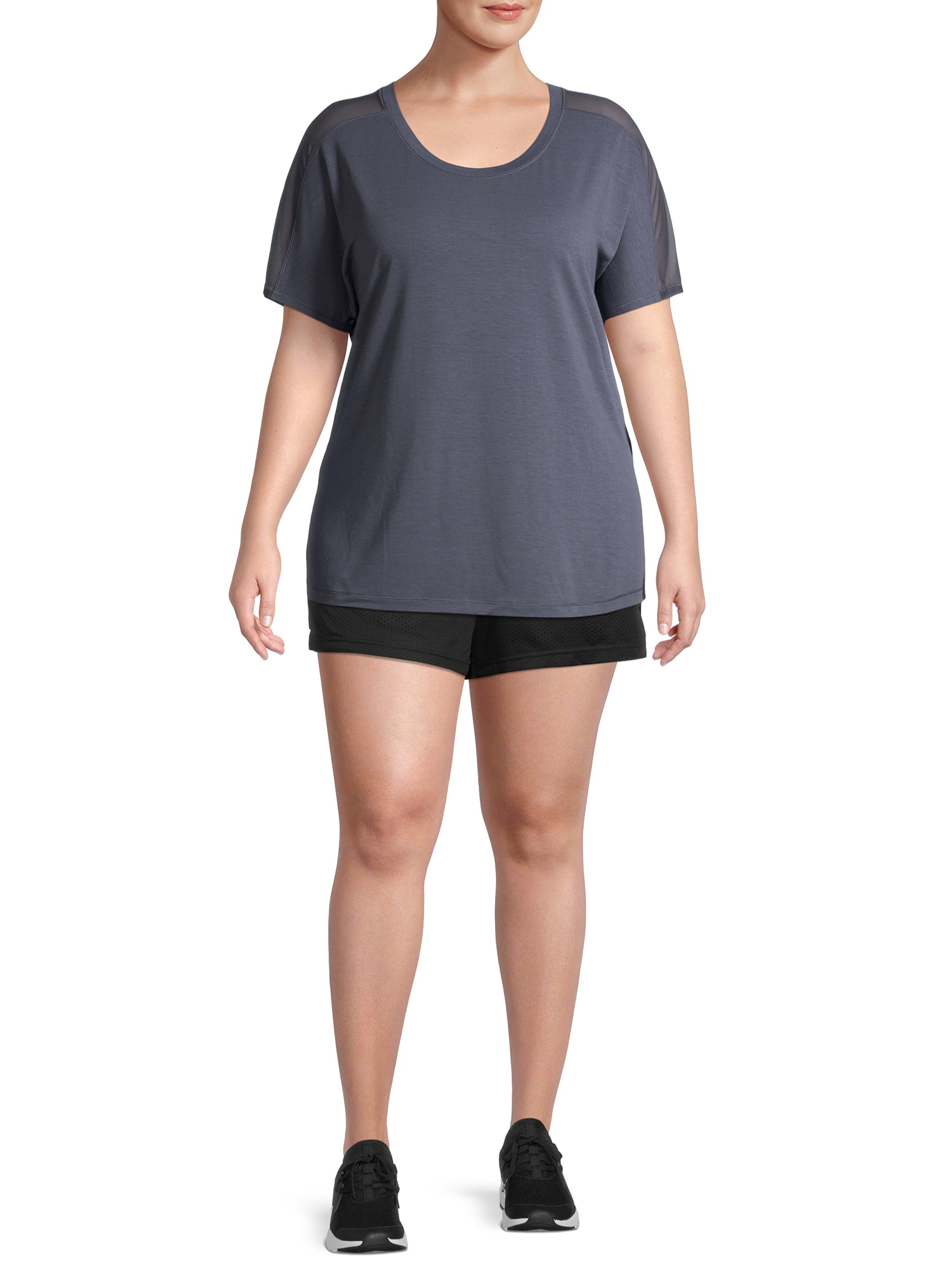 Athletic Works Plus Size Mesh Shorts, 2Pack