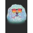 thumbnail image 1 of Maltese: Neon Dog with Sunglasses Blank Lined Journal Notebook Diary, 1 of 1